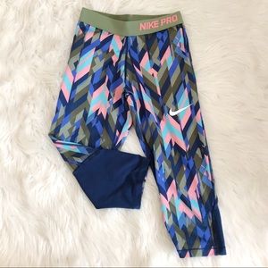 Nike Colorful Geometric Shapes Girl’s Capris